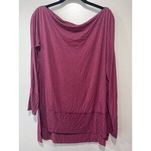 Free People Women's Long Sleeve Top Size Medium‎ Maroon
